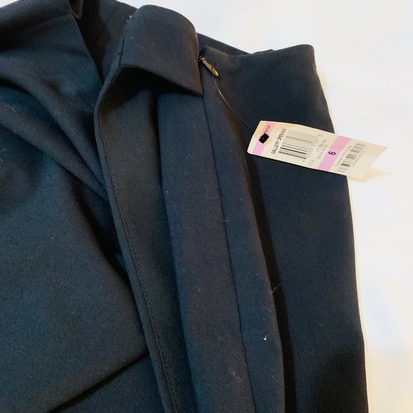 Alfani Black Pencil Skirt with Side Zipper Size 6 New With Tags - Picture 4 of 10